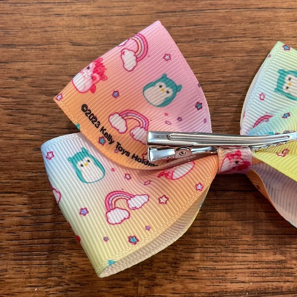 Squishmallow Girls Hair Bow - Alligator Clip - Girls Hair Bow